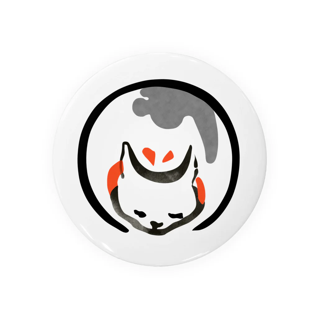 INIの浮世絵　丸い猫 Tin Badge
