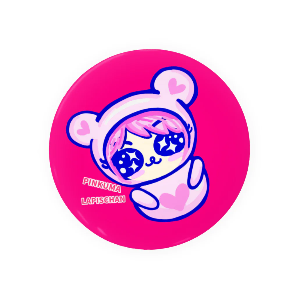 イチゴちゃんマンのピンクマらぴすちゃん Tin Badge
