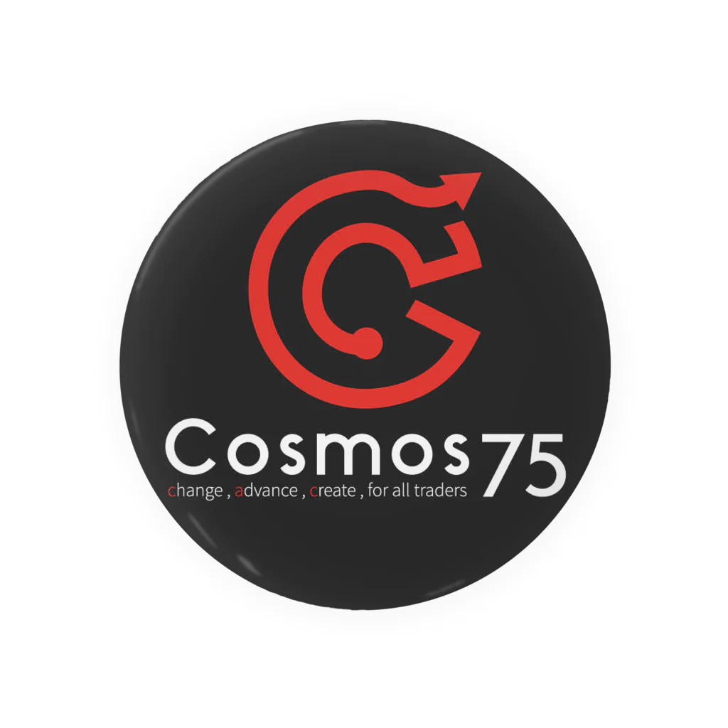 なつみ そら@Cosmos75のBlack　Cosmos75 Tin Badge