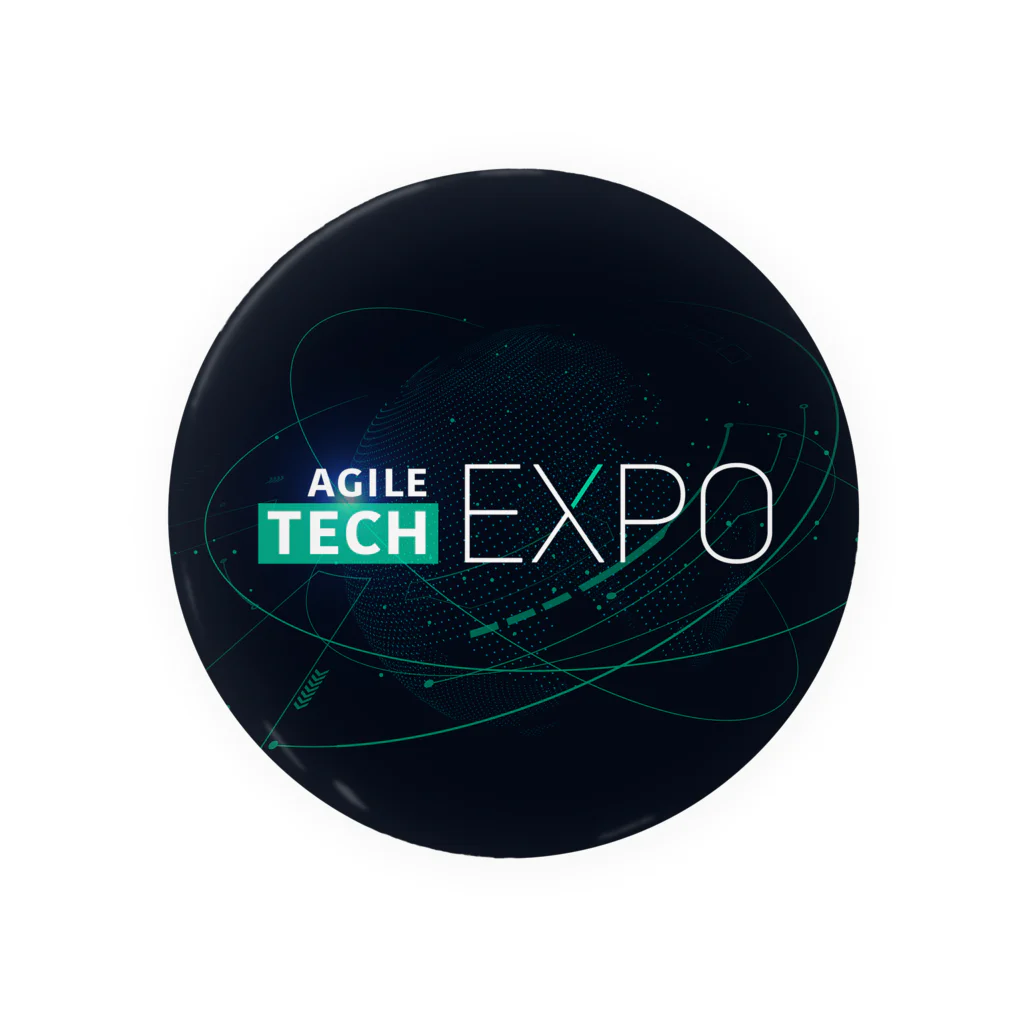 Agile Tech EXPOのロゴ＆キービ缶バッジ 缶バッジ