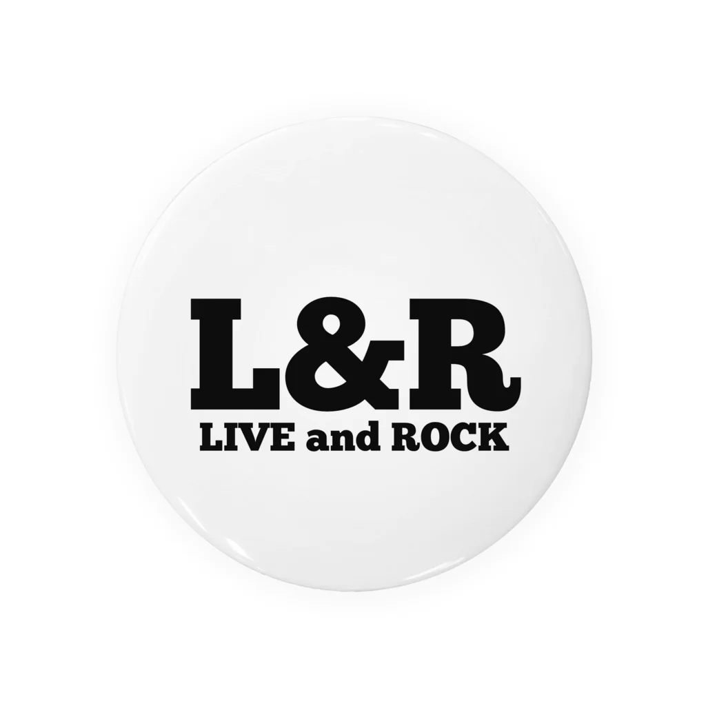 L&RのL&R  LIVE and ROCK Tin Badge