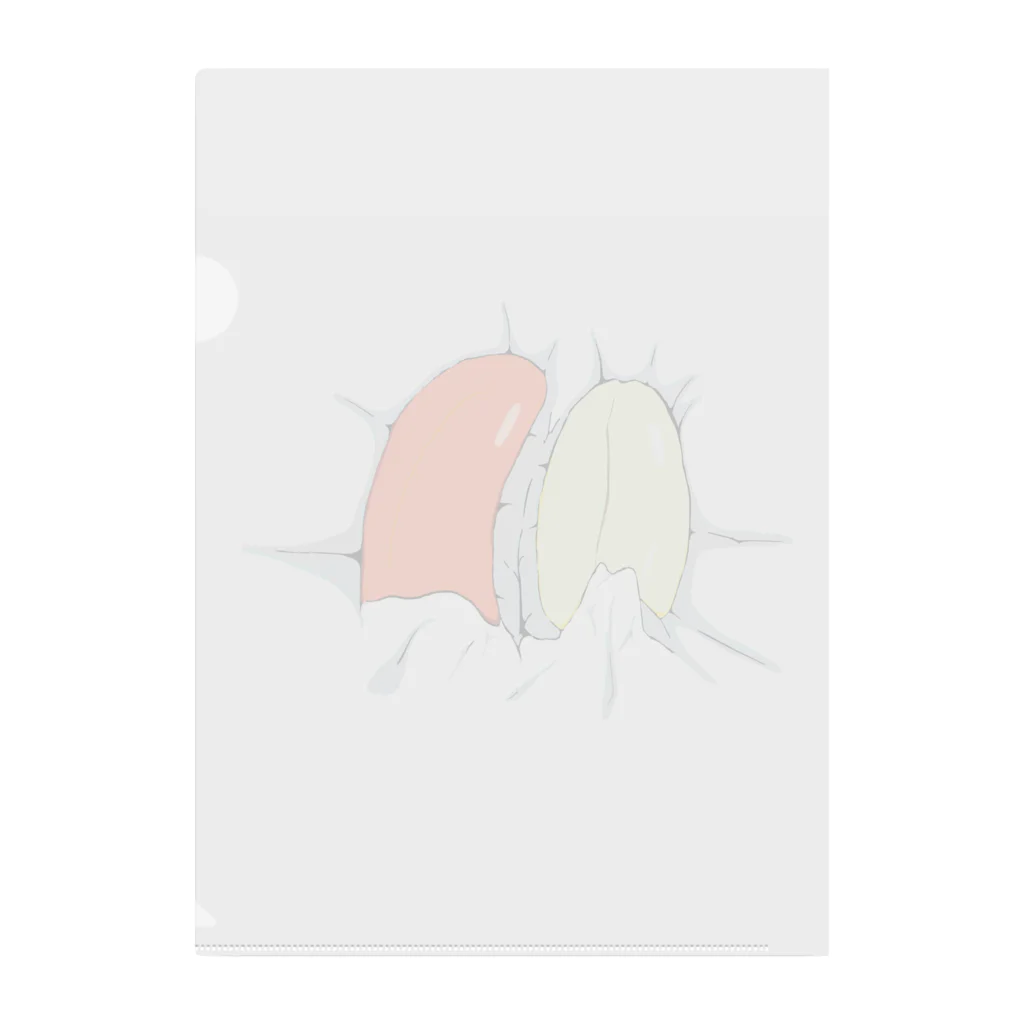 まいきゅば商店のおやすみ柿ペー💤 Clear File Folder