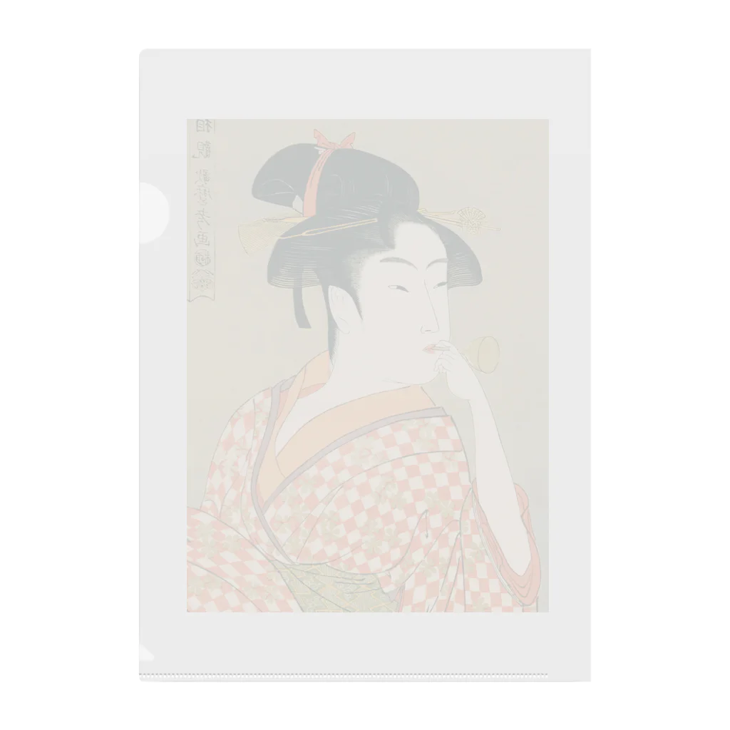 寿めでたや(ukiyoe)のUkiyoe　Utamaro Clear File Folder