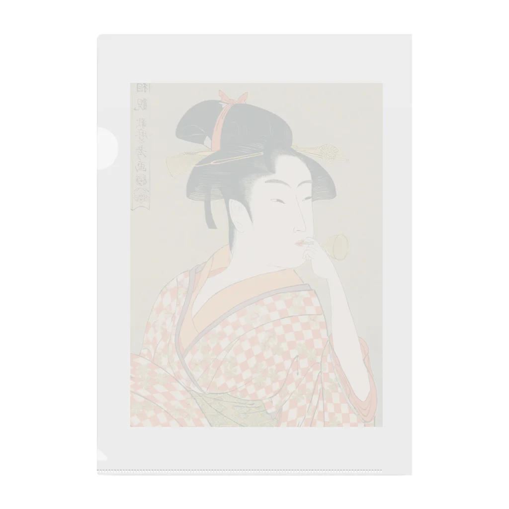 寿めでたや(ukiyoe)のUkiyoe　Utamaro クリアファイル