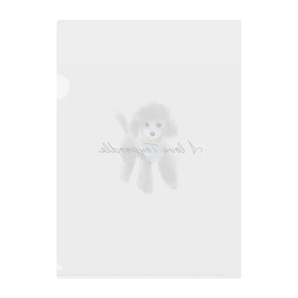 ぽぽっとツイてるのI love Toypoodle⭐︎2 Clear File Folder