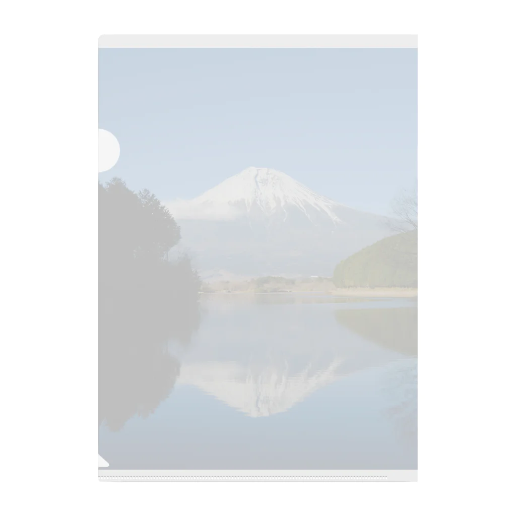 YuruHamo ゆるはもの青空富士山 Clear File Folder