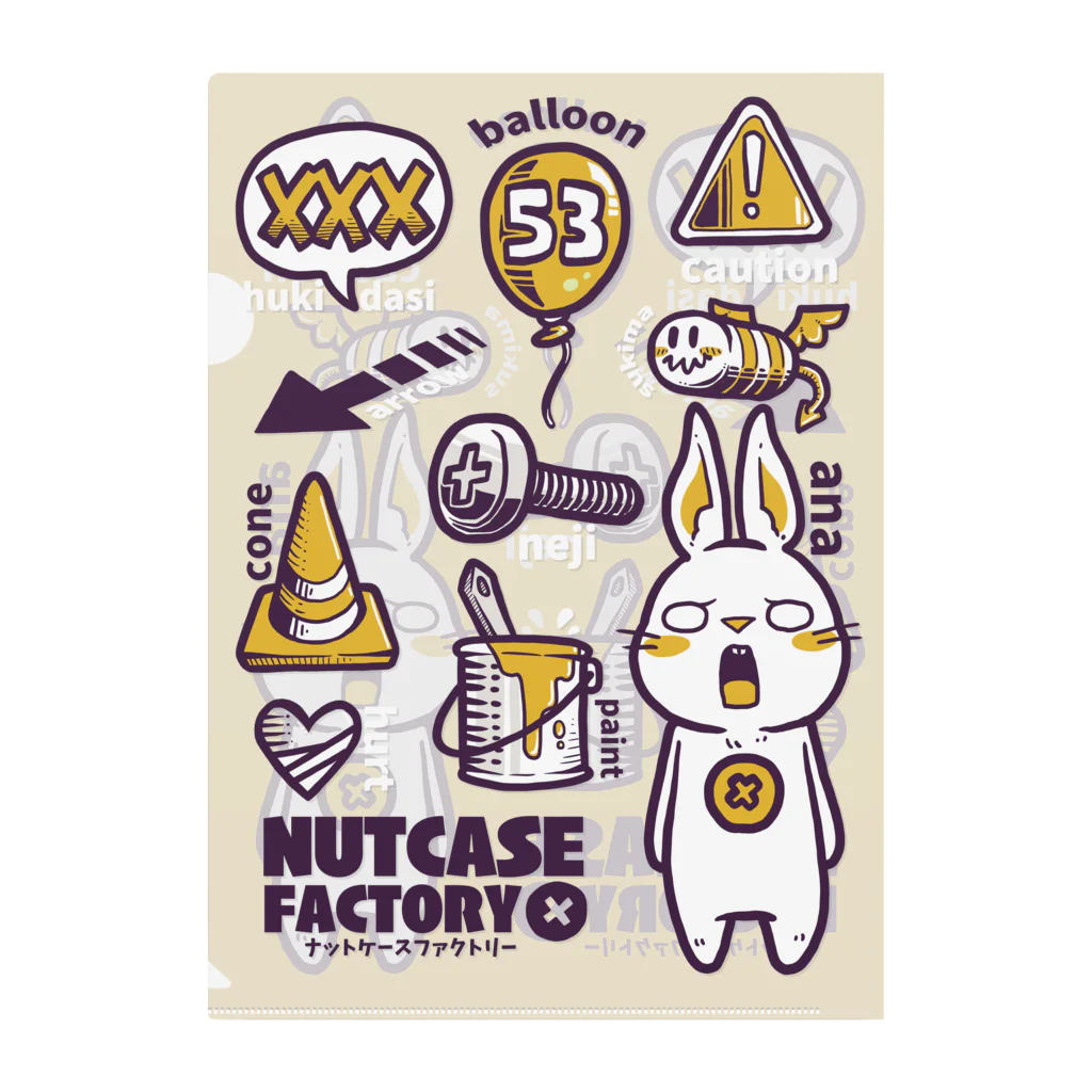 Nutcase_FactoryのNutcaseFactoryクリアファイル クリアファイル