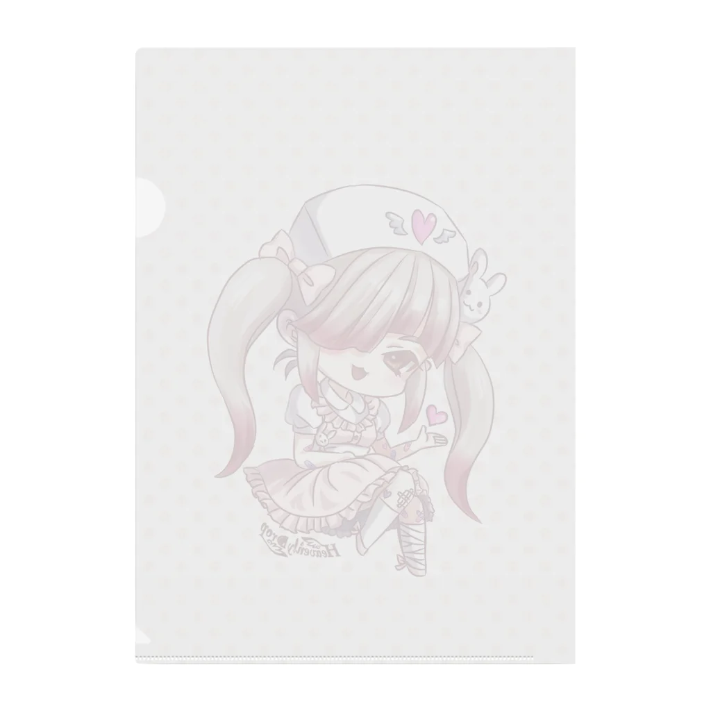 Heavenly Dropのピンクナースちゃん Clear File Folder