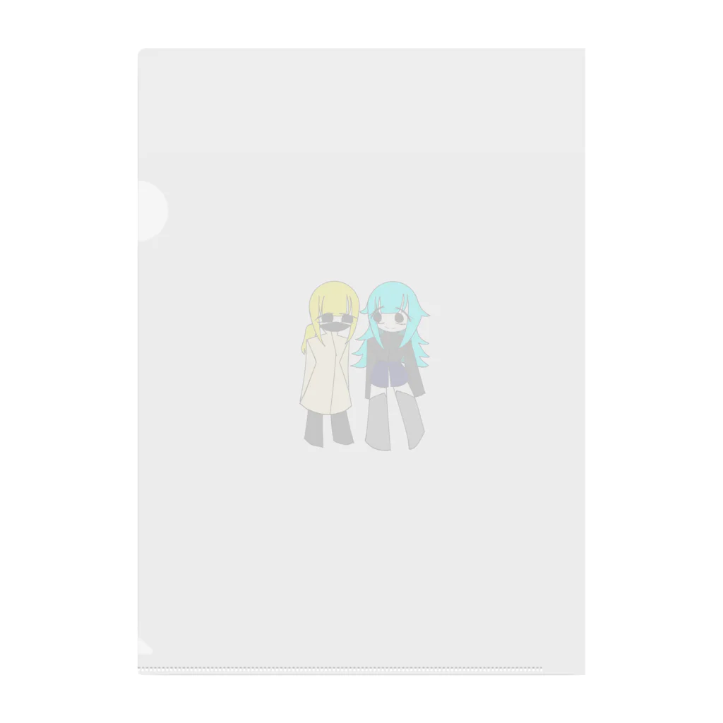 人間🪷のカンザキ×カシハラアクリルキーホルダー Clear File Folder