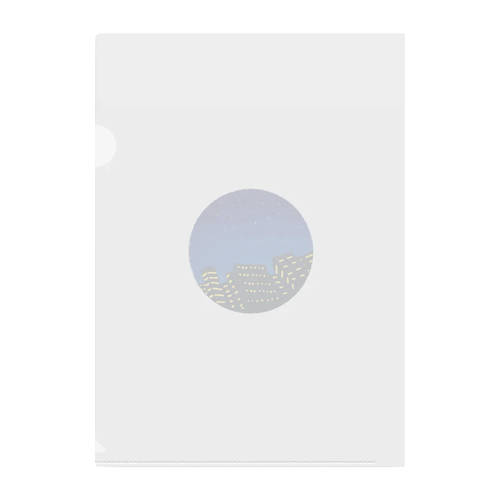  すたこらたったの夜景 Clear File Folder