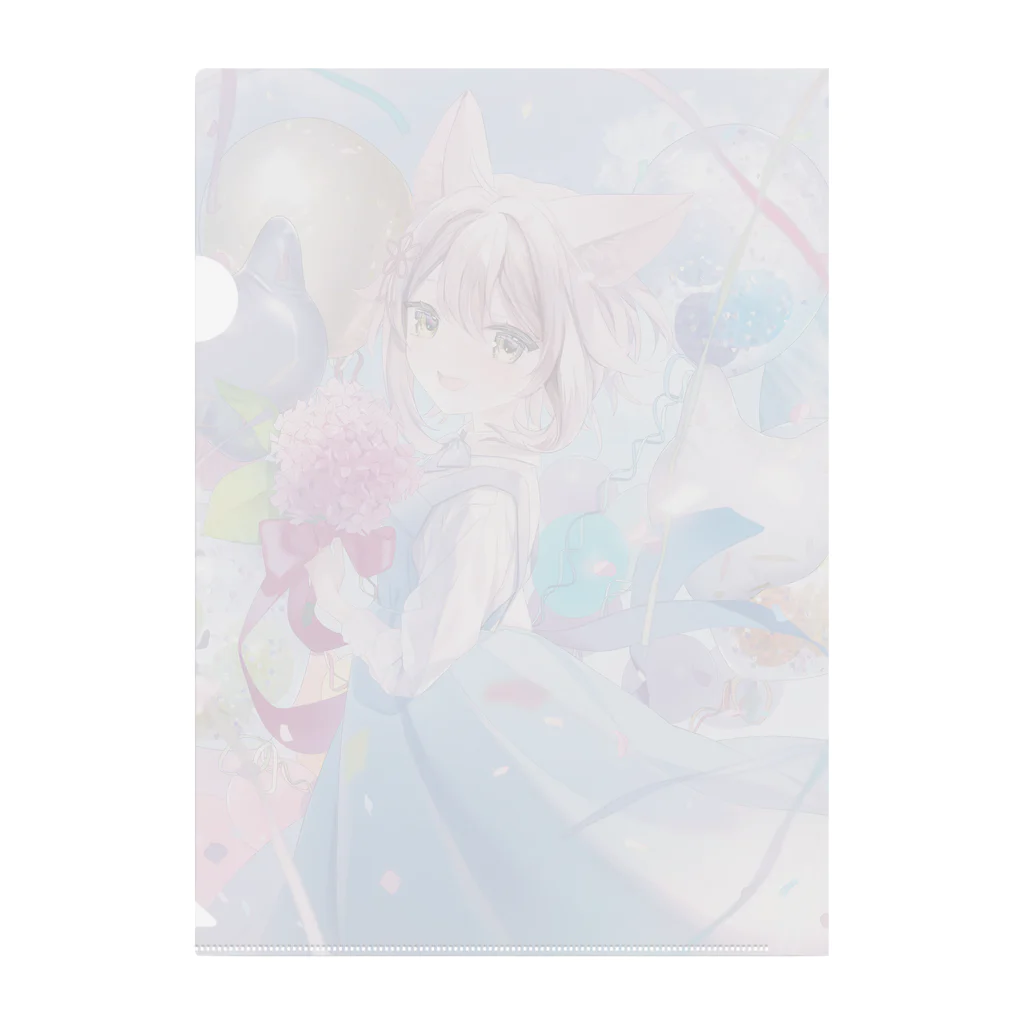 狐花まめの狐花まめ2022誕生日記念 Clear File Folder