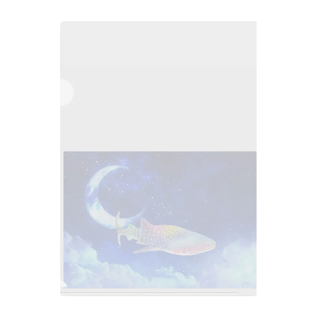 まぁの海の生き物屋さんの虹色ジンベイザメさん Clear File Folder