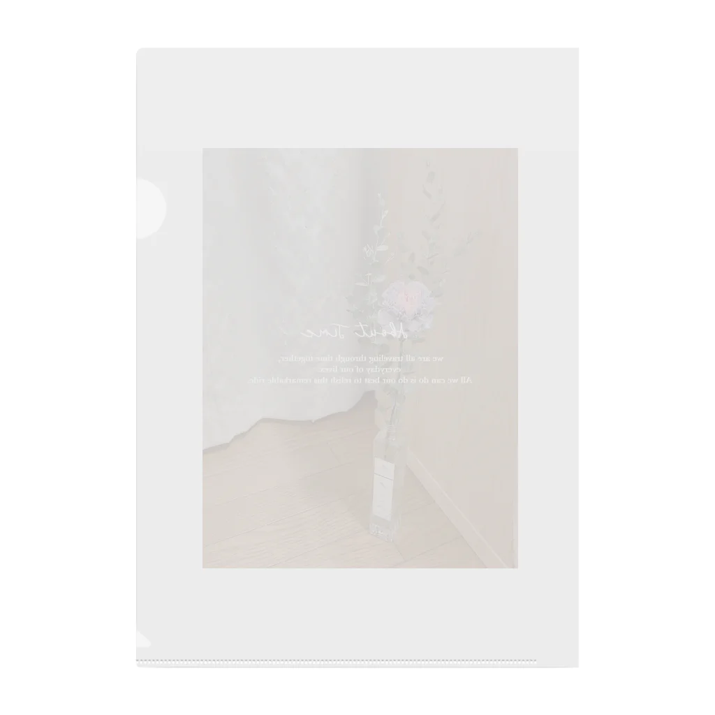 natural momentのdyed flower Clear File Folder