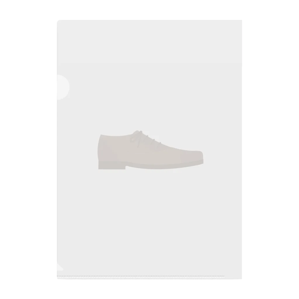  雪峰アランのシンプル革靴 クリアファイル