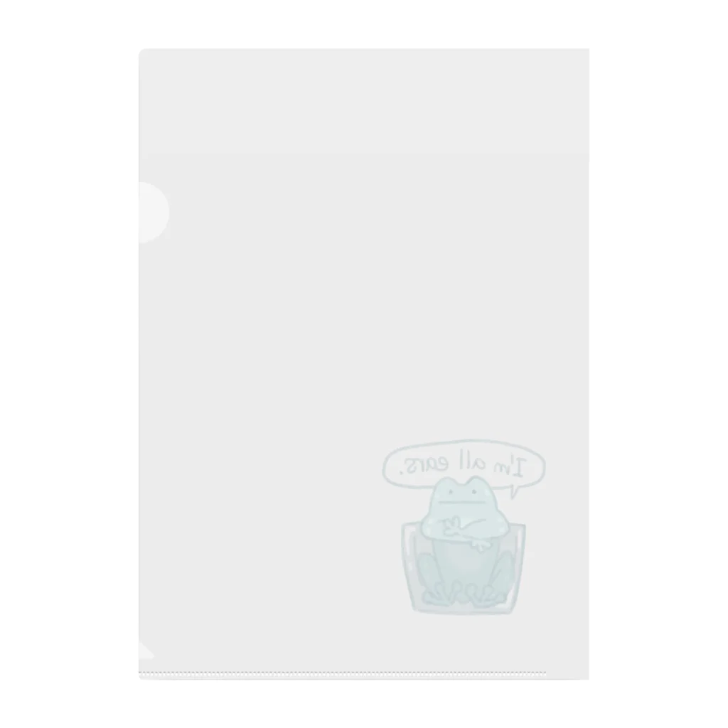 シバの話を聞いてくれるスノーフレークのイエアメ Clear File Folder