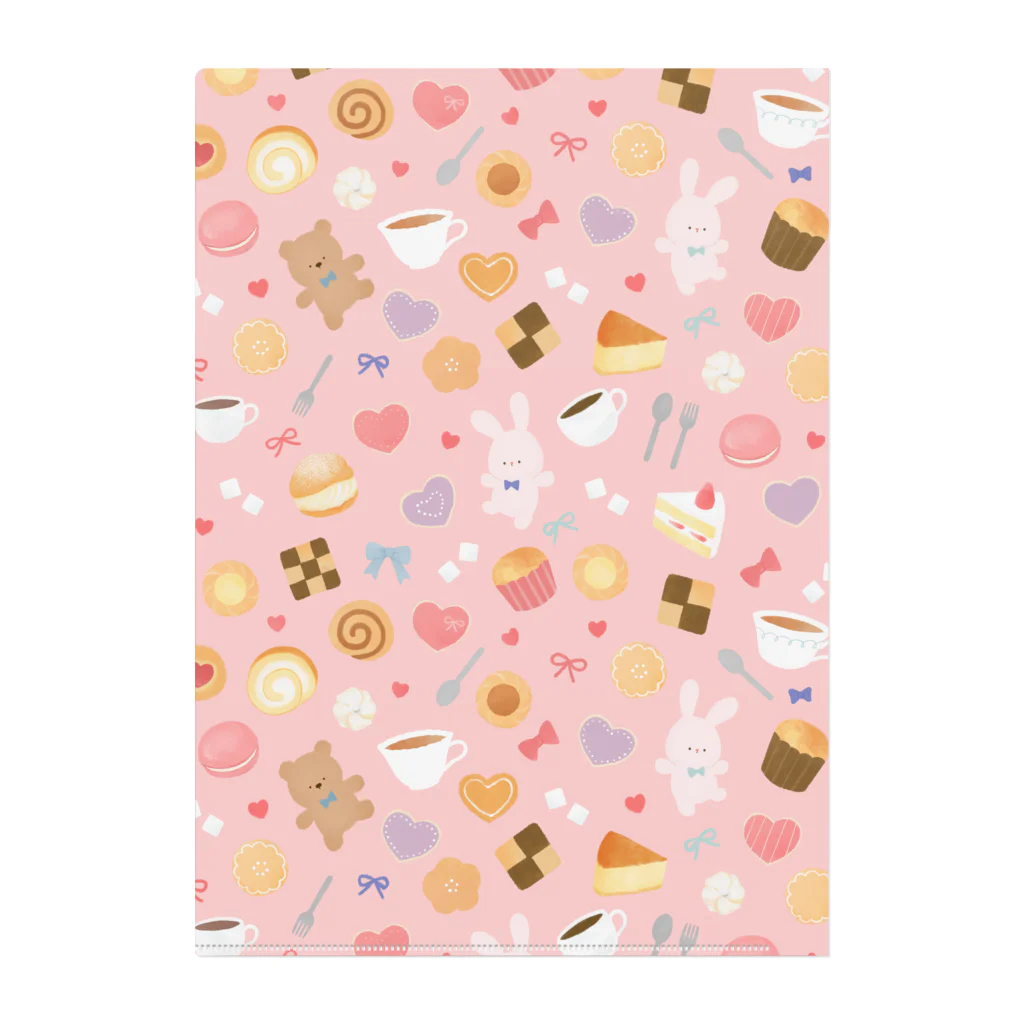 継続支援プラスタのsweets Clear File Folder