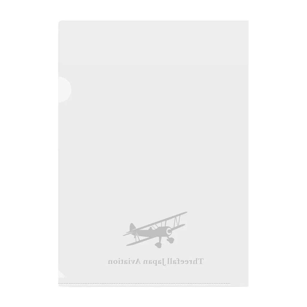 Threefall Japan Aviationの【Threefall Japan Aviation 】公式ロゴグッズ Clear File Folder
