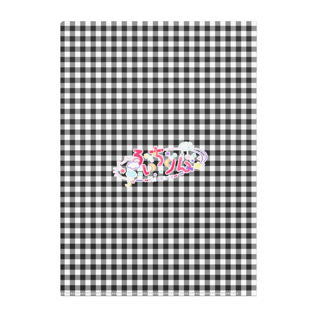 るいちりん🐈‍⬛🎀ねこねこミュージアムのお月見クッションナイト Clear File Folder