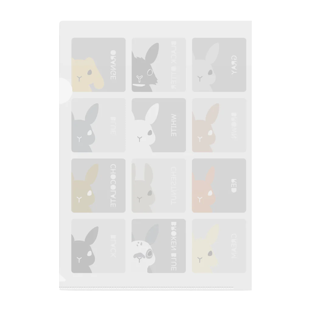 うさぎの毛色図鑑シックグレー / 幸うさ.com ( nacyo0703 )の