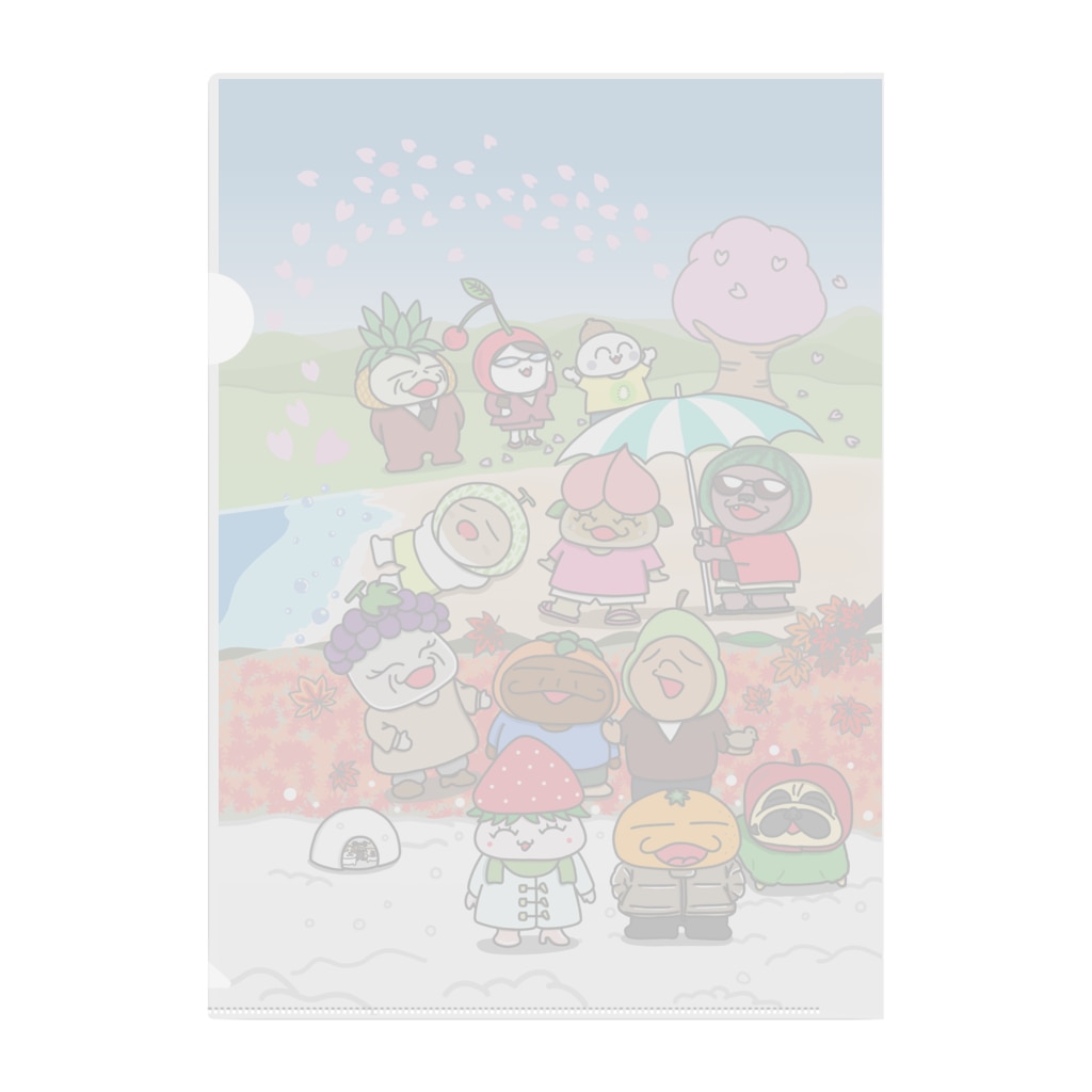 ワスイーツタウンの四季折々 Clear File Folder