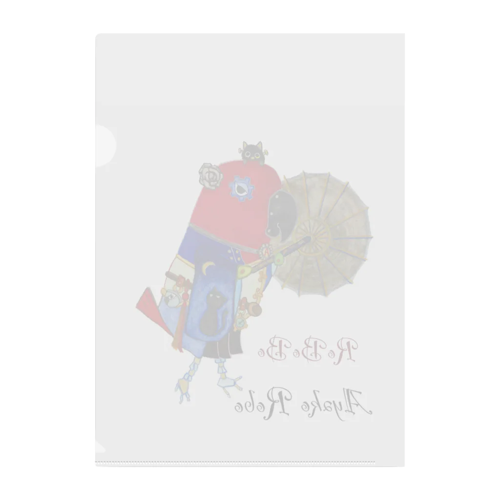 ねこぜや のROBOBOオオハナインコ 「妖子ロボ」 Clear File Folder