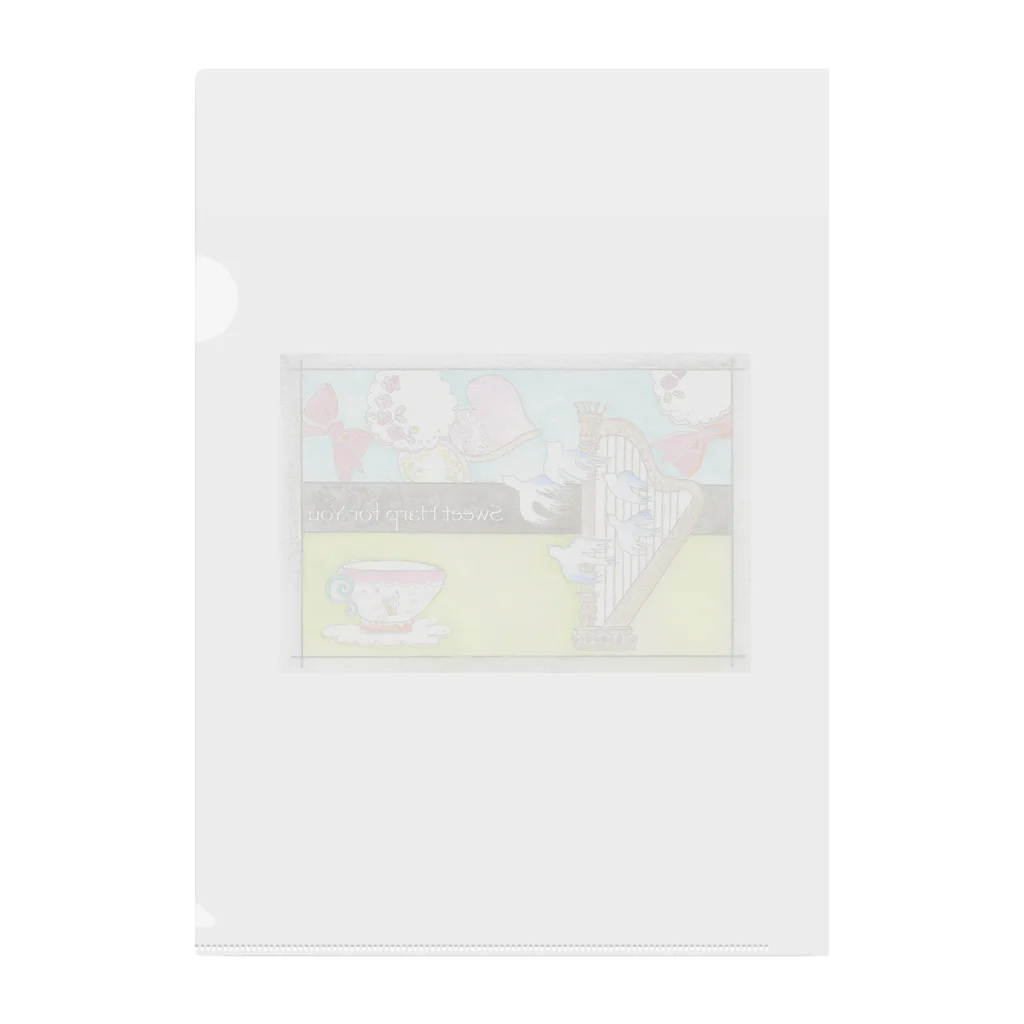 マシュマロハープのハープでティータイム Clear File Folder