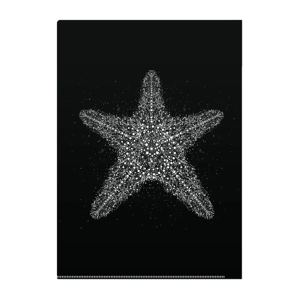 Dot .Dot.の"Dot.Dot."#008 Starfish Clear File Folder