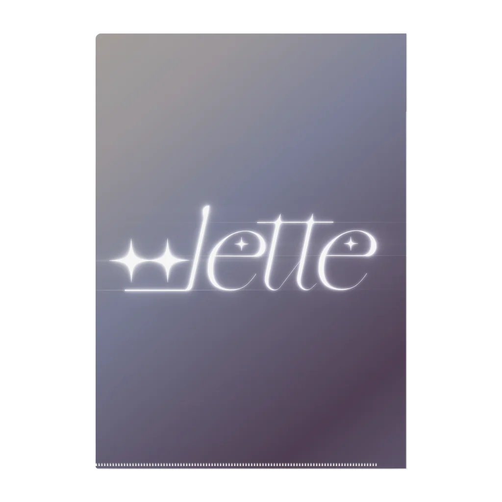 ∞lette OFFICIAL STOREの青千夏 Clear File Folder