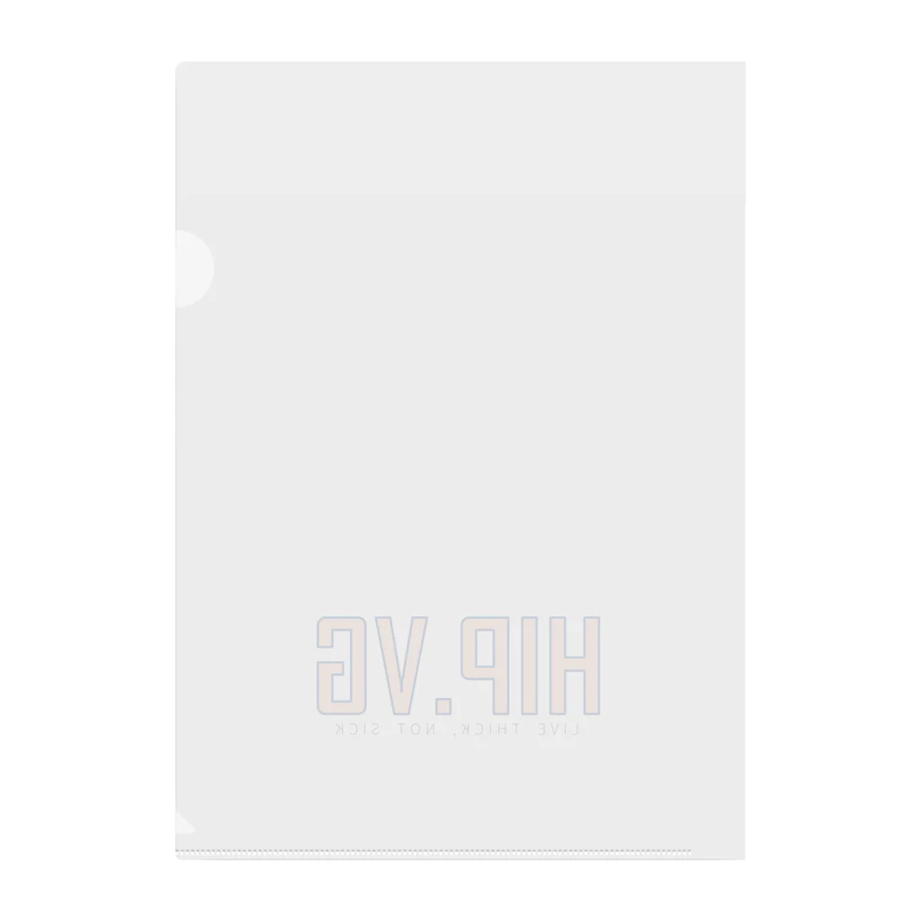 広瀬情報企画のHIPVG with Tag line Clear File Folder