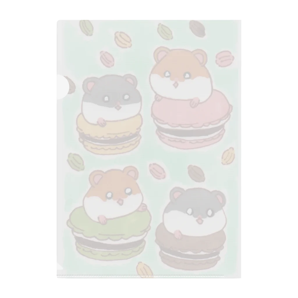 EDGEのスズリのはむはむマカロン Clear File Folder