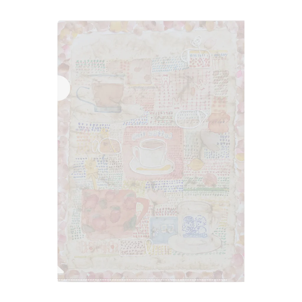 マジョノイエのコーヒータイム Clear File Folder