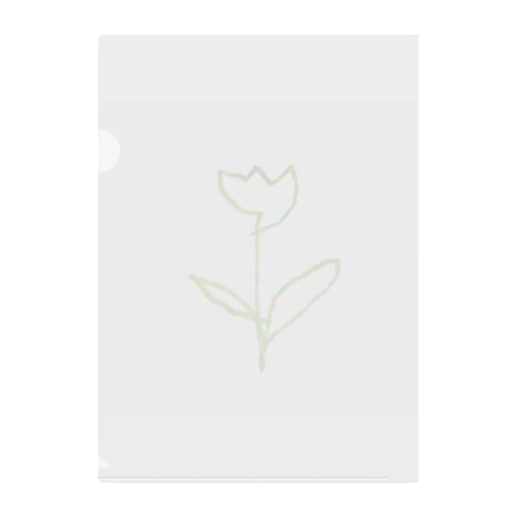 rilybiiの虹色 Tulip Clear File Folder