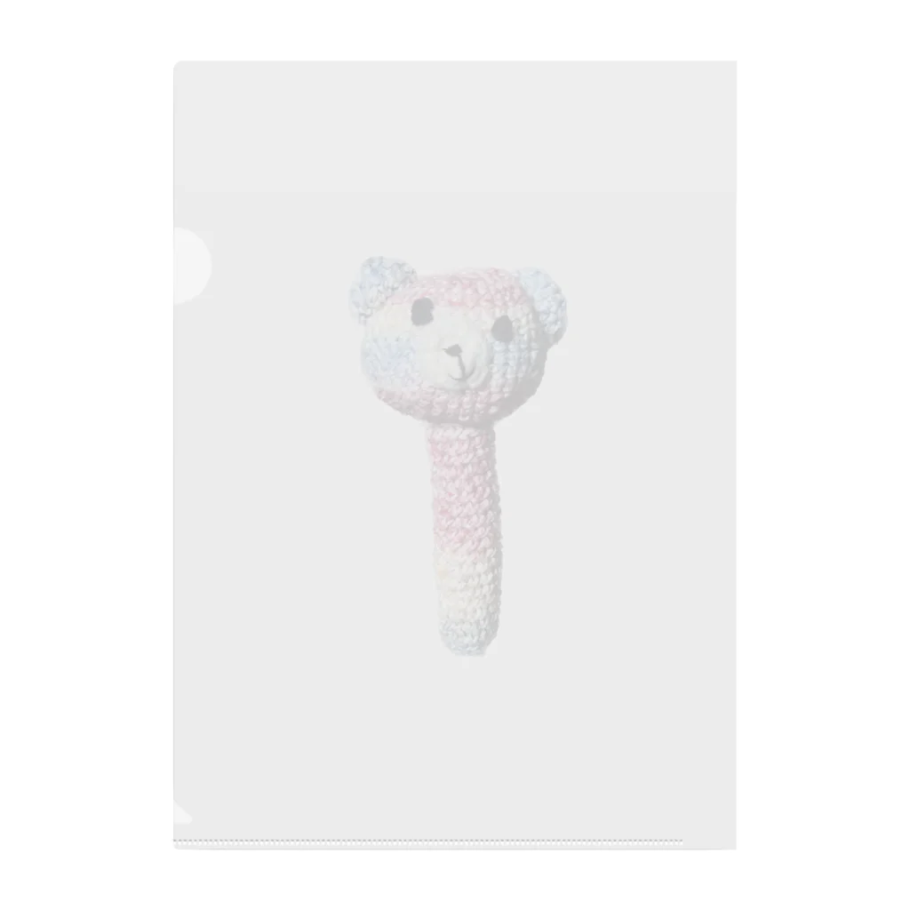 enimouのカラフルくまちゃん棒 Clear File Folder