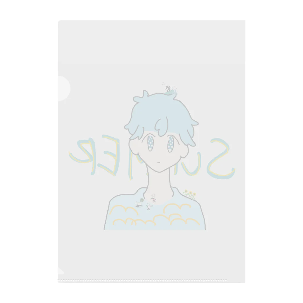 サエリの落書きのSummerBoy Clear File Folder