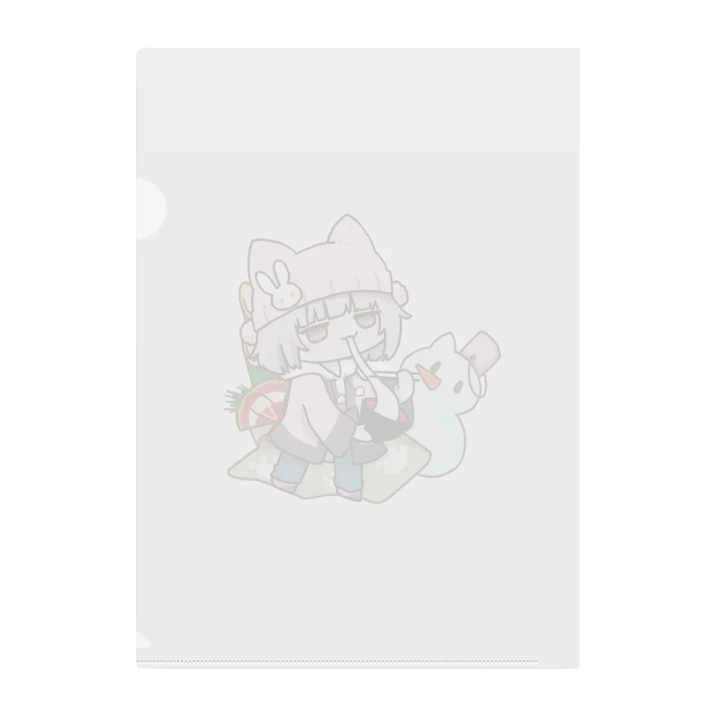 かげこ☠️💜のおもちみょーんかげこ Clear File Folder