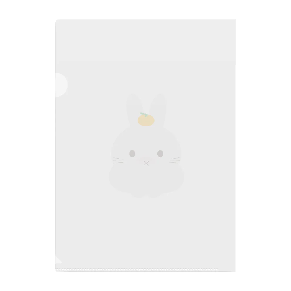 Atelier Pomme verte の鏡餅うさぎ Clear File Folder