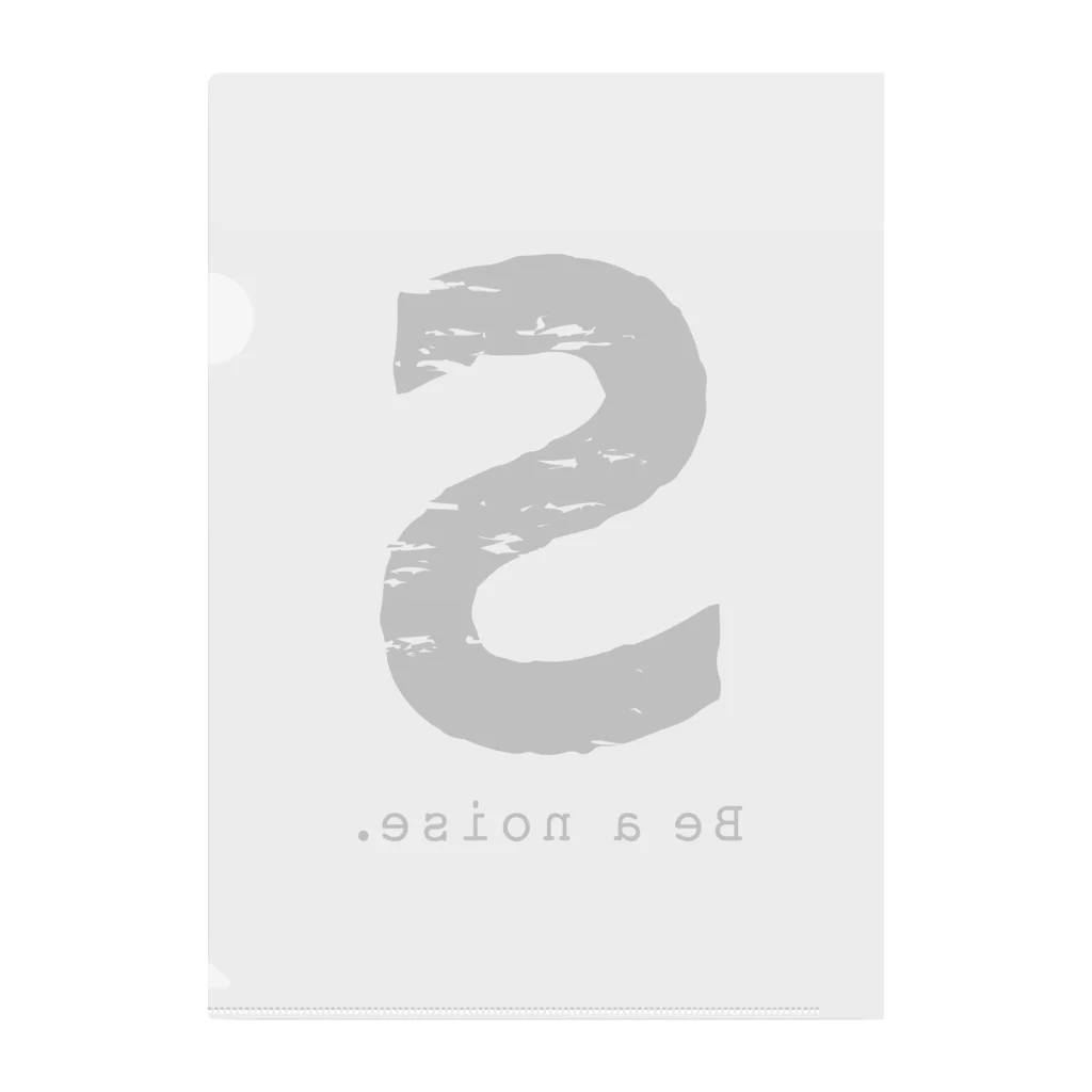 noisie_jpの【S】イニシャル × Be a noise. Clear File Folder