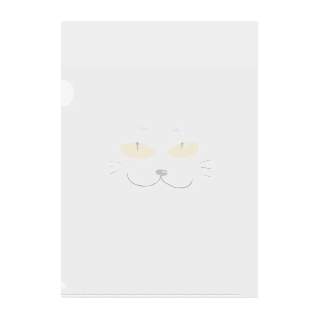 夢みるポンコツの猫の顔 Clear File Folder