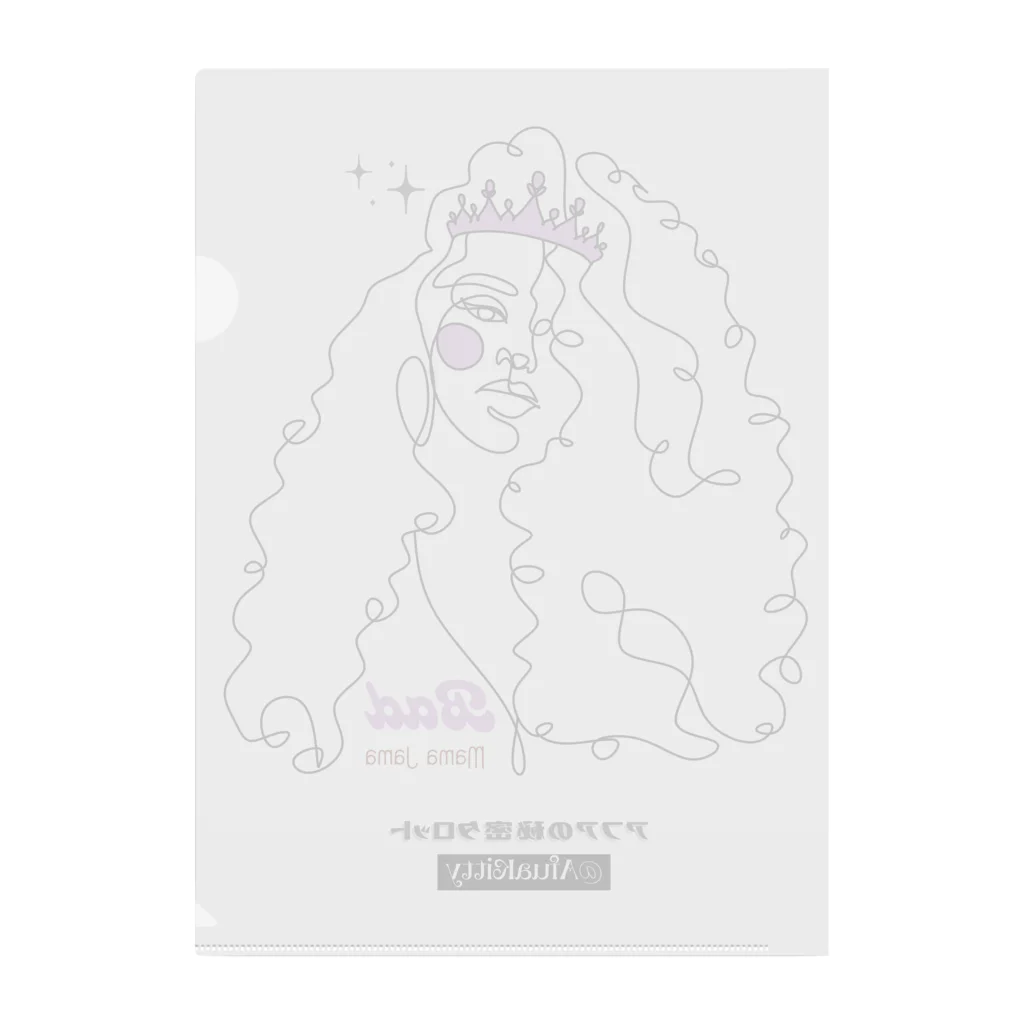 アフアの秘密タロットの❥アフアの秘密タロット【クリアファイル】Bad Mama Jama  (WH)  Clear File Folder