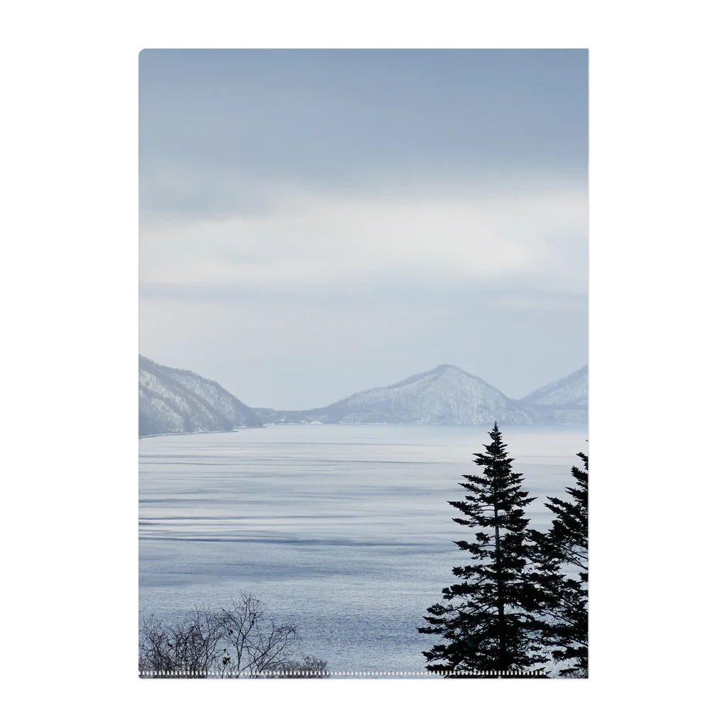推しのある人生をの支笏湖の冬20230114 7:5 Clear File Folder