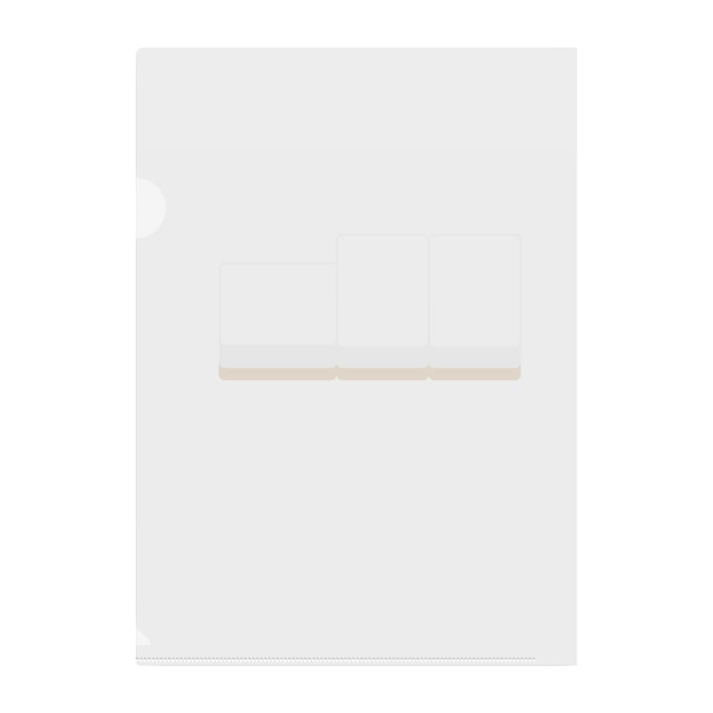 キッズモード某の右から白ポン ( 麻雀グッズ ) Clear File Folder