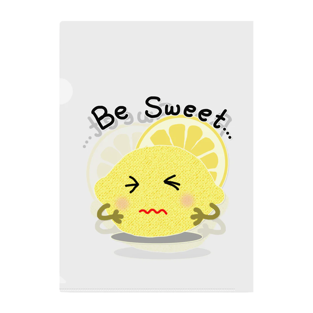 MZグラフィックスのレモン　Be Sweet Clear File Folder
