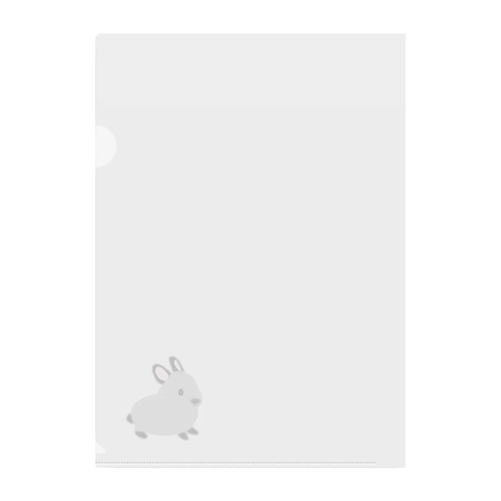 whiterabbit2010のうさぎ　サイアミーズスモークパール Clear File Folder