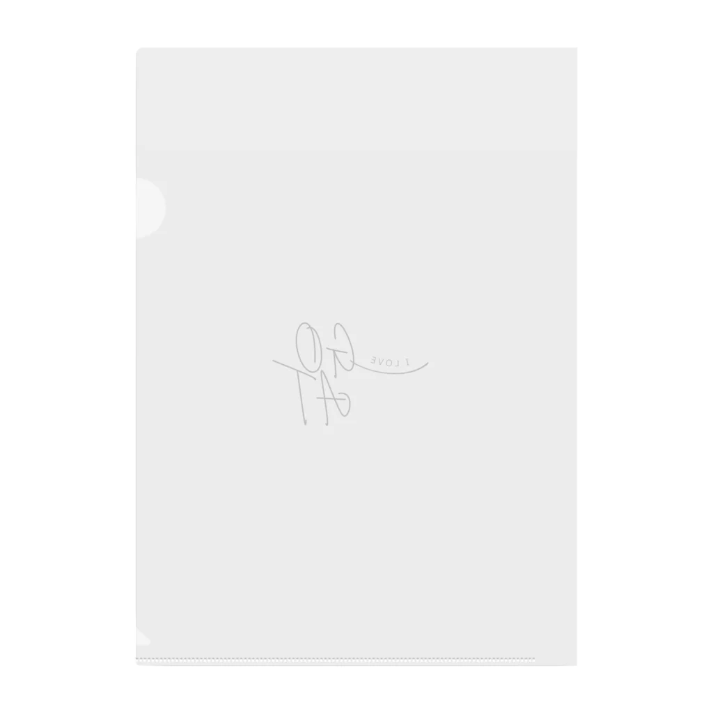 ヤギーズランドのI LOVE GOAT Clear File Folder