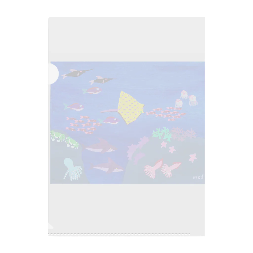 kammosquitoのカムくんのお魚グラス Clear File Folder