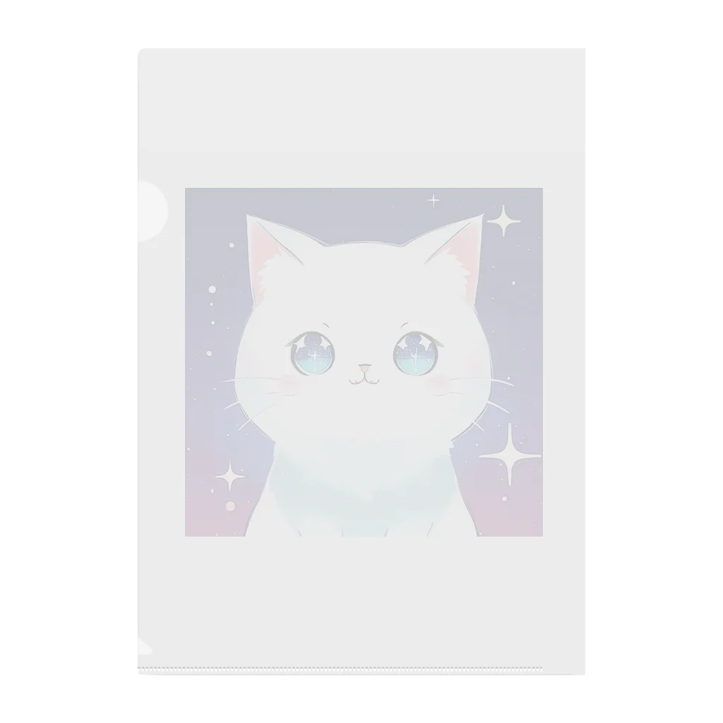 キッチンファラオのキラキラ猫ちゃん☆ Clear File Folder