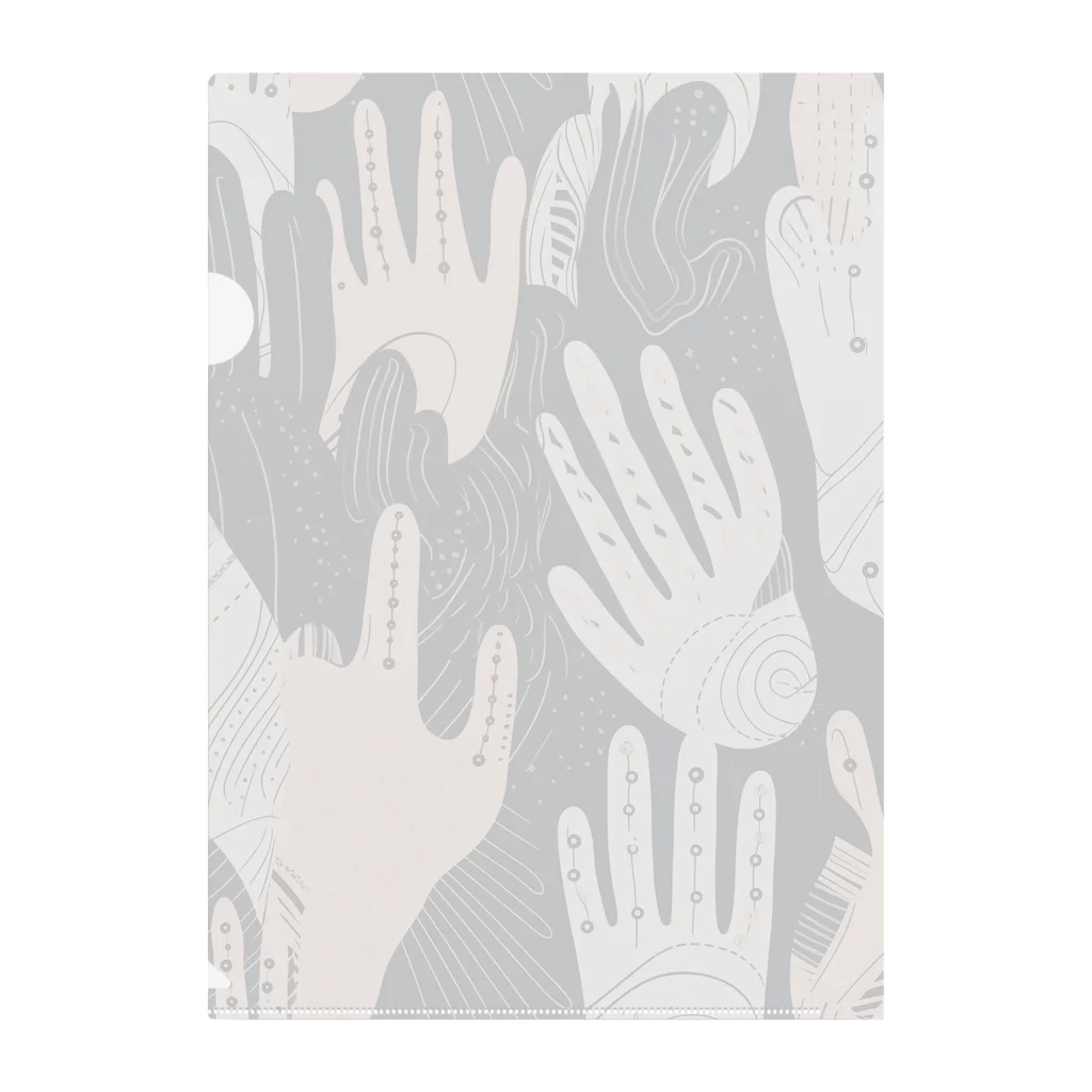 AI-factoryのAI-hand001 Clear File Folder