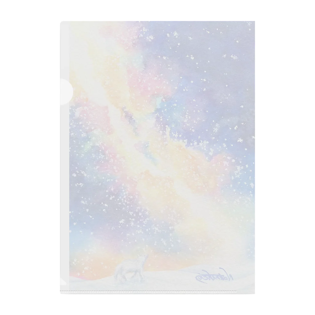 浅野なつき グッズshopの夜空の彼方 Clear File Folder