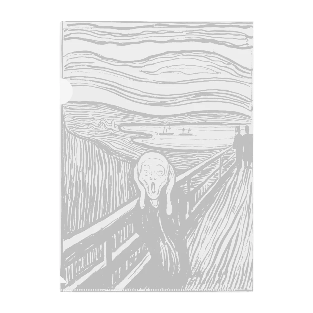 MUGEN ARTのムンク　叫び　Munch / The Scream リトグラフ　 クリアファイル