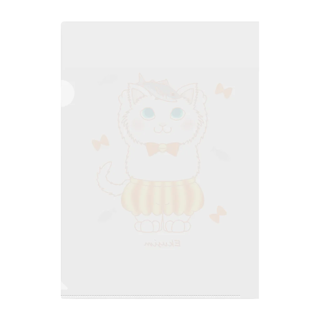 Ekusimのアジ太とネコ王子 Clear File Folder